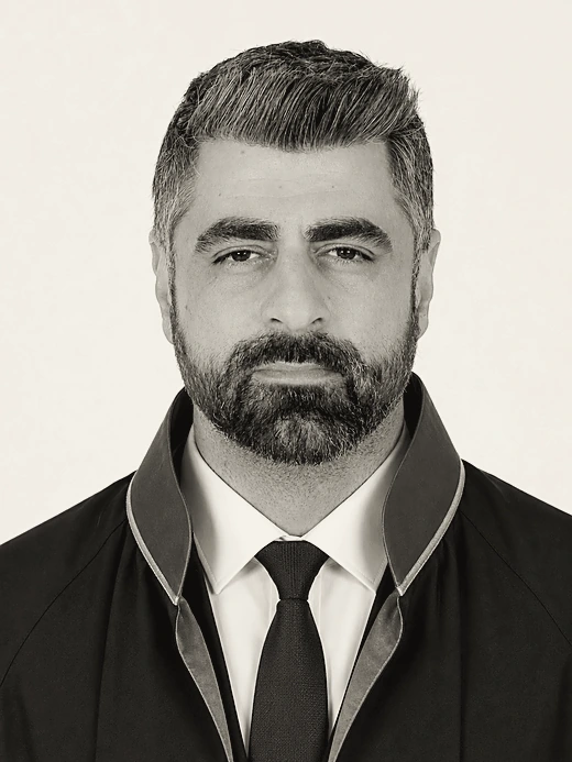 Av. Korhan Sungur, portrait in lawyer's robe